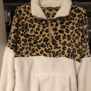 Cheetah pullover
